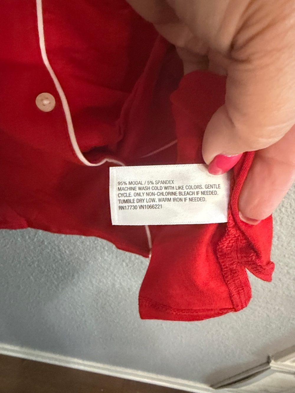 Auden Cloud knit Women’s Red Short-Sleeve short Pajama Set XXL - Picture 5 of 7